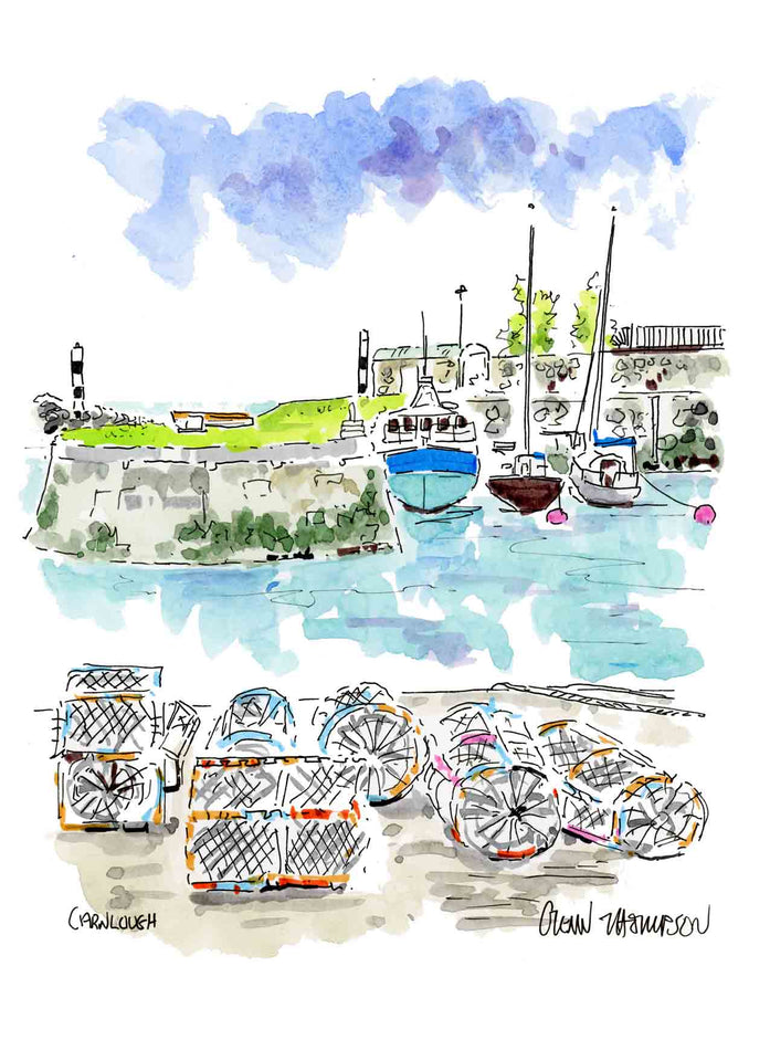 Carnlough a Glenn Thompson original watercolour