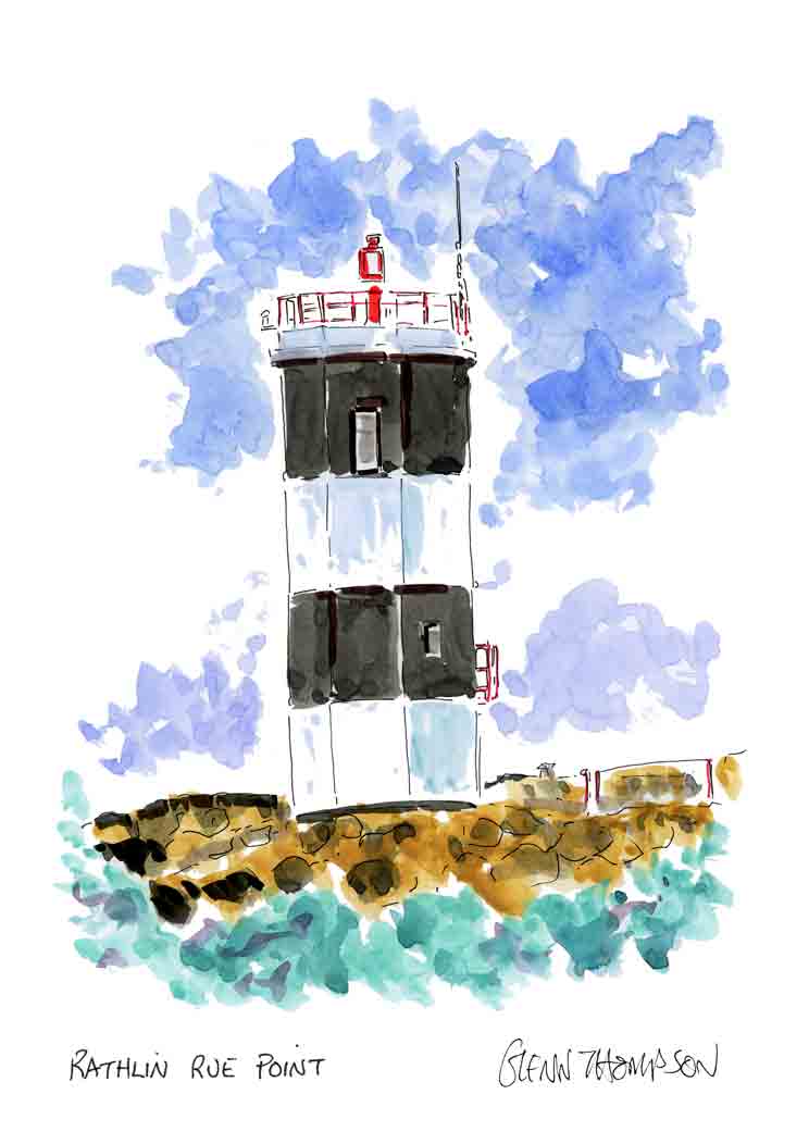Rathlin Rue Point Lighthouse a Glenn Thompson print